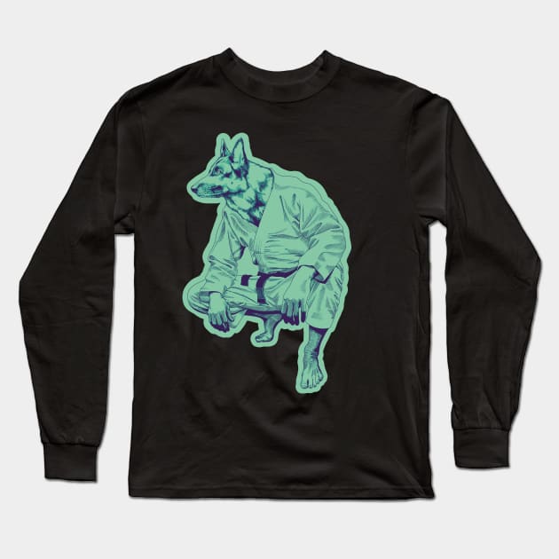 German Sheperd Sensei Long Sleeve T-Shirt by undersideland